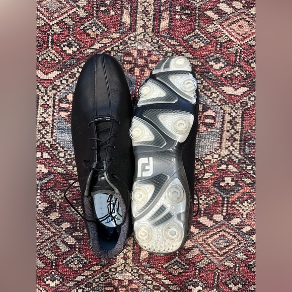 Men’s Black Leather FootJoy DryJoy DNA Golf shoes, size 11.5M - Picture 7 of 8